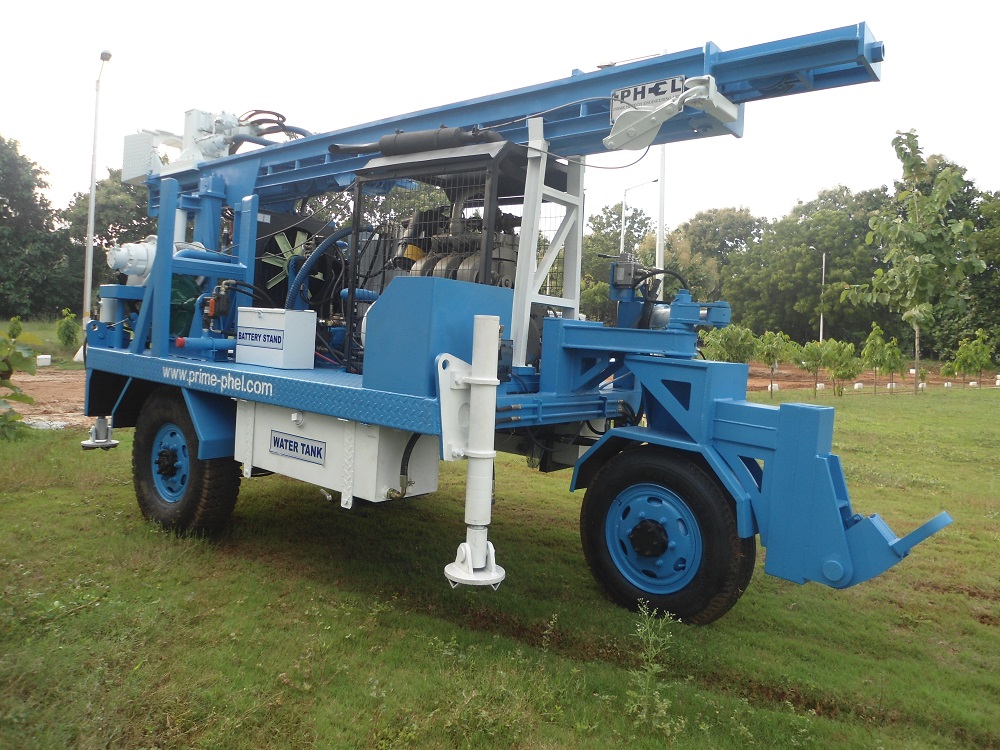 PDTHR-100 Trolley Mounted DTH cum Rotary Drilling Rigs